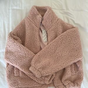 Urban Outfitters Pink Sherpa Jacket